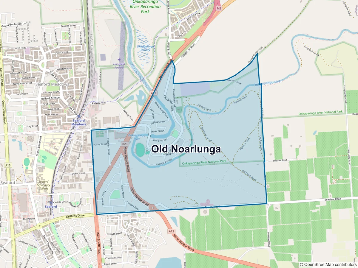 Map of Old Noarlunga, SA, Australia
