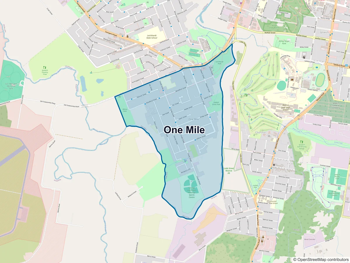 Map of One Mile, QLD, Australia
