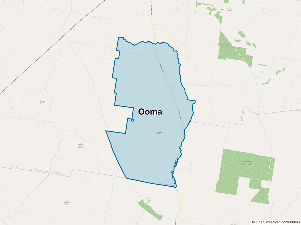 Map of Ooma, NSW, Australia