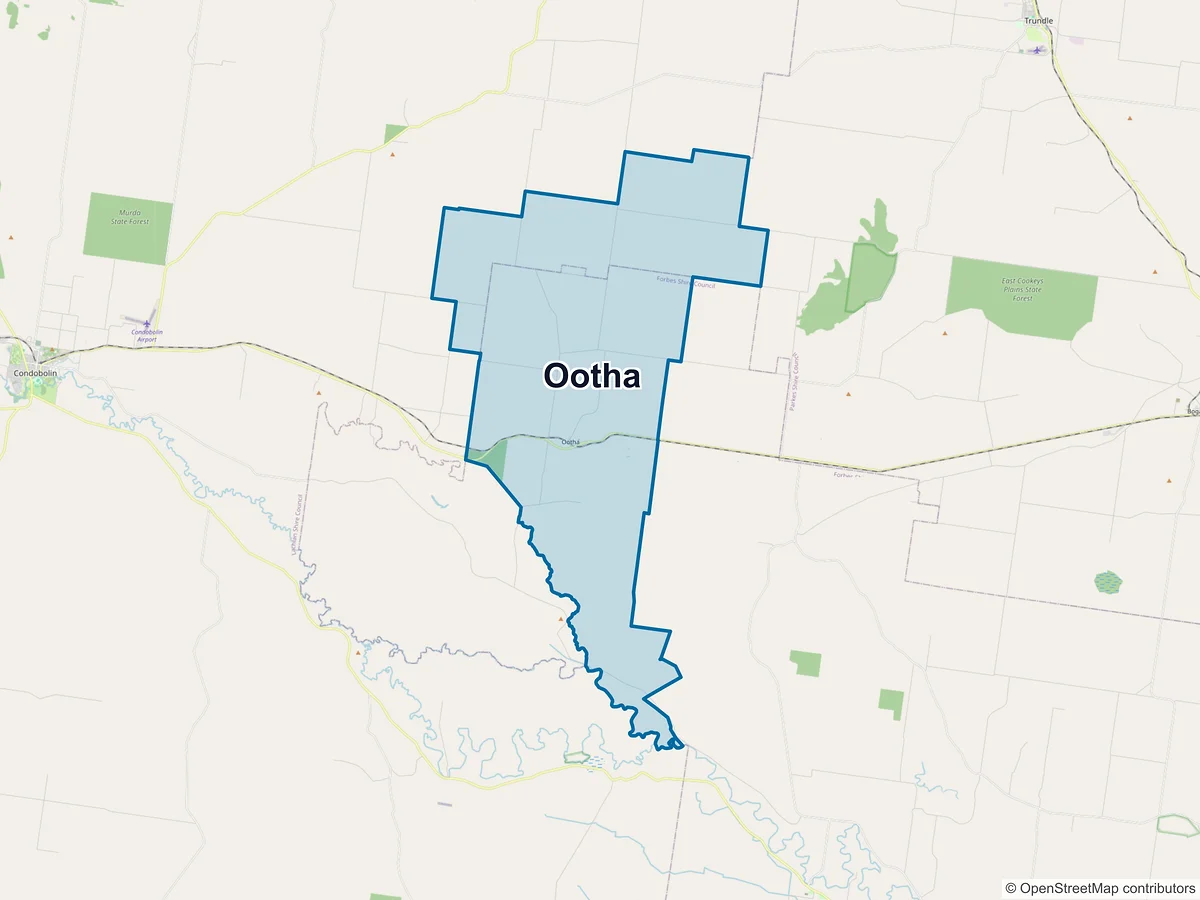 Map of Ootha, NSW, Australia