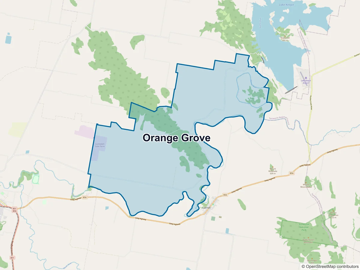 Map of Orange Grove, NSW, Australia