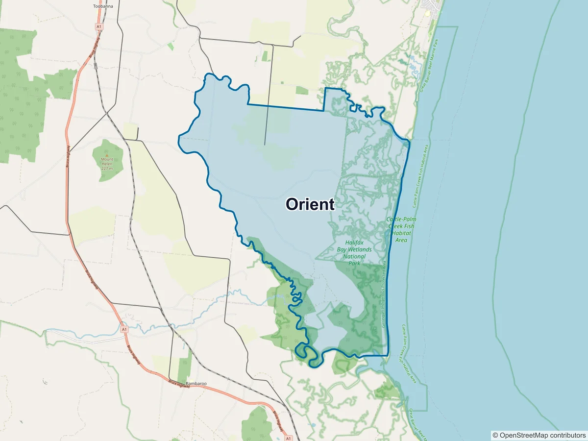 Map of Orient, QLD, Australia