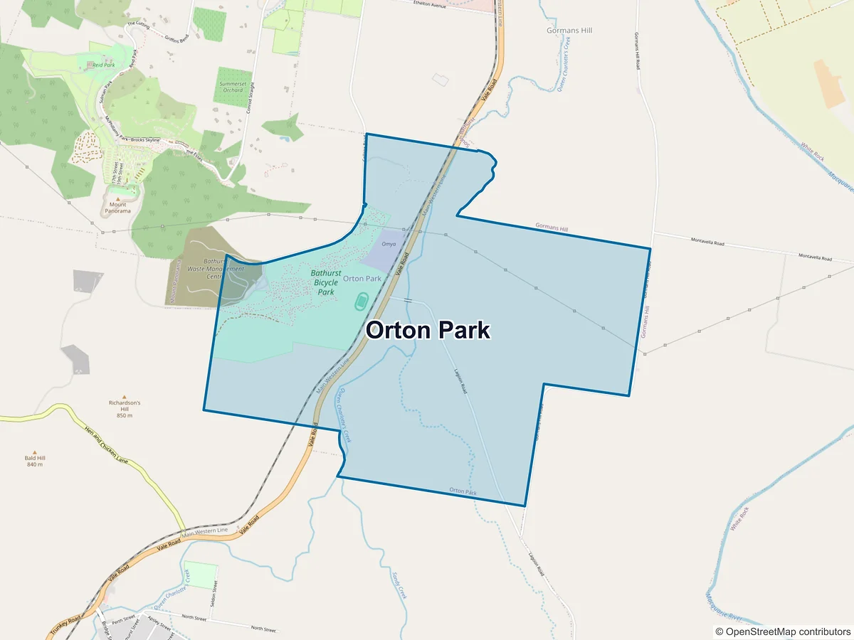 Map of Orton Park, NSW, Australia