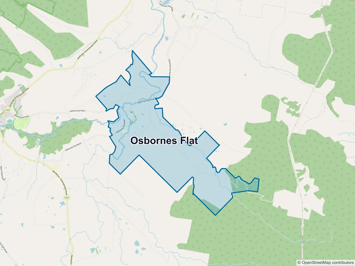 Map of Osbornes Flat, VIC, Australia