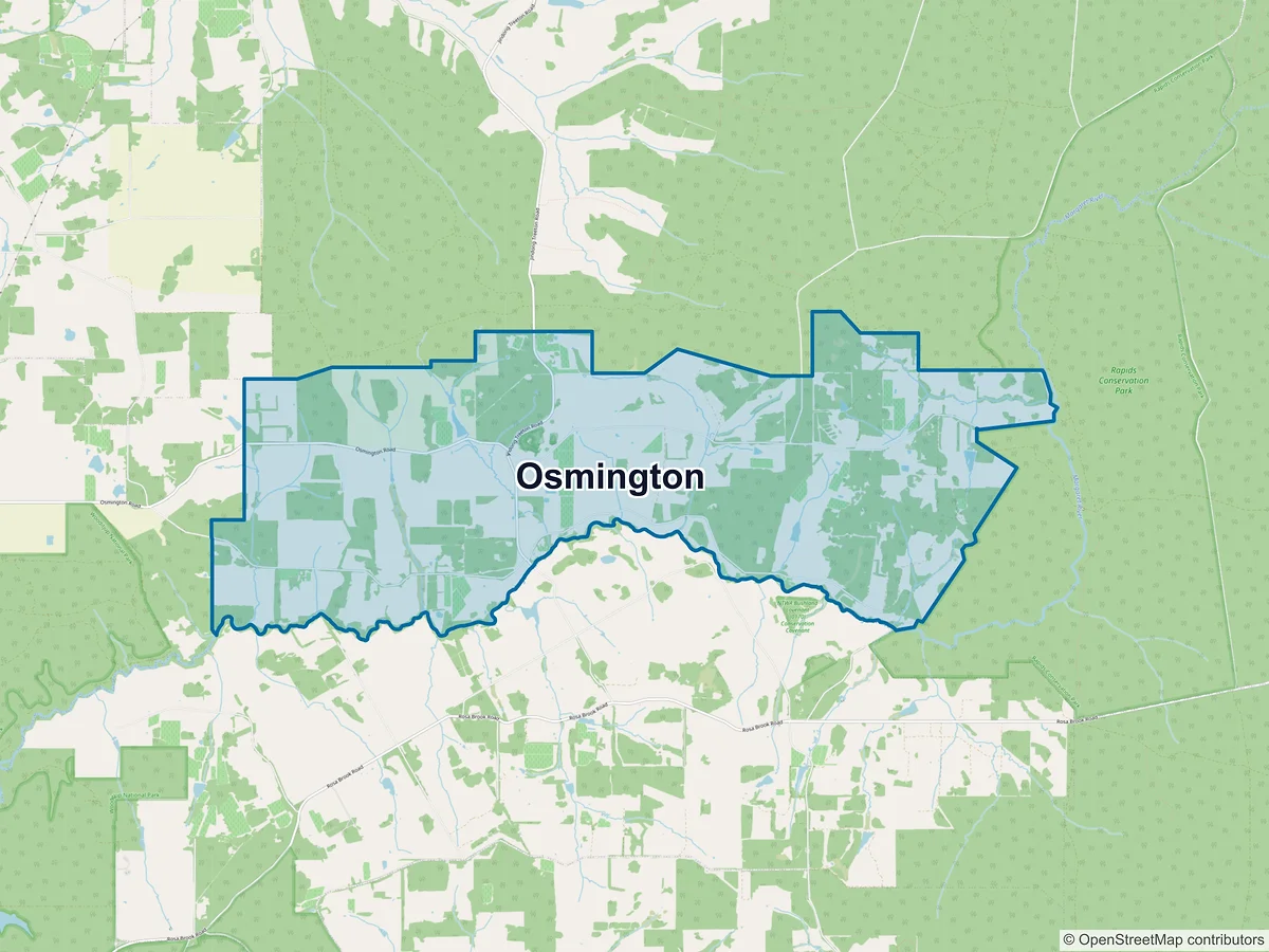 Map of Osmington, WA, Australia