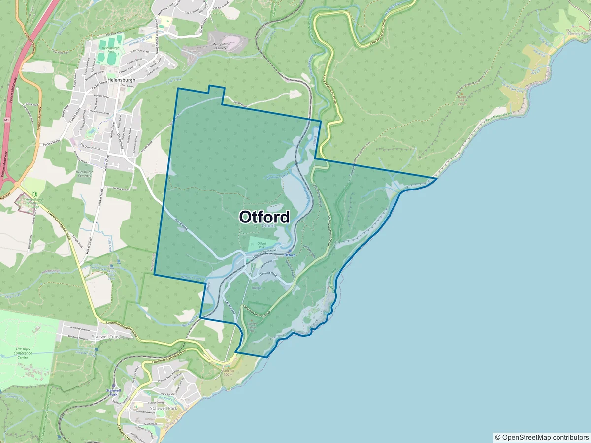Map of Otford, NSW, Australia