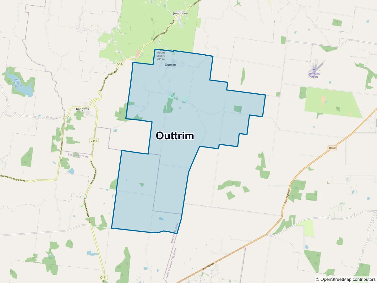 Map of Outtrim, VIC, Australia