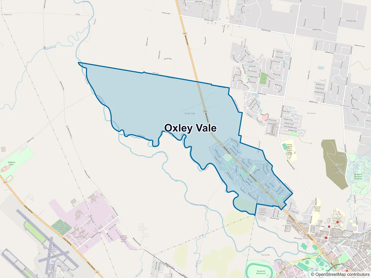 Map of Oxley Vale, NSW, Australia