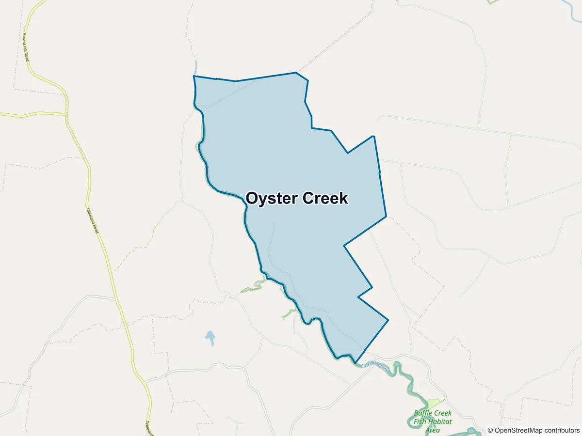 Map of Oyster Creek, QLD, Australia