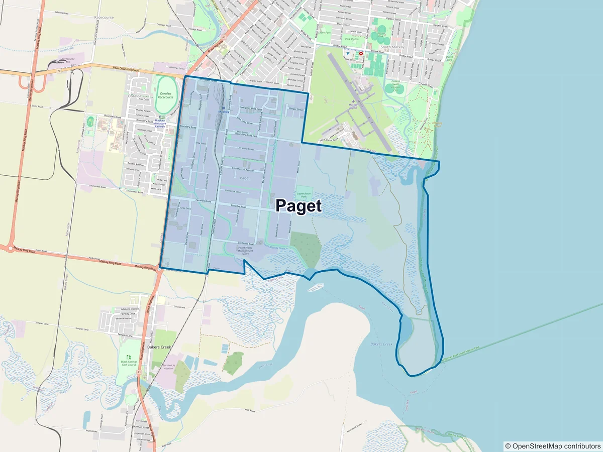 Map of Paget, QLD, Australia