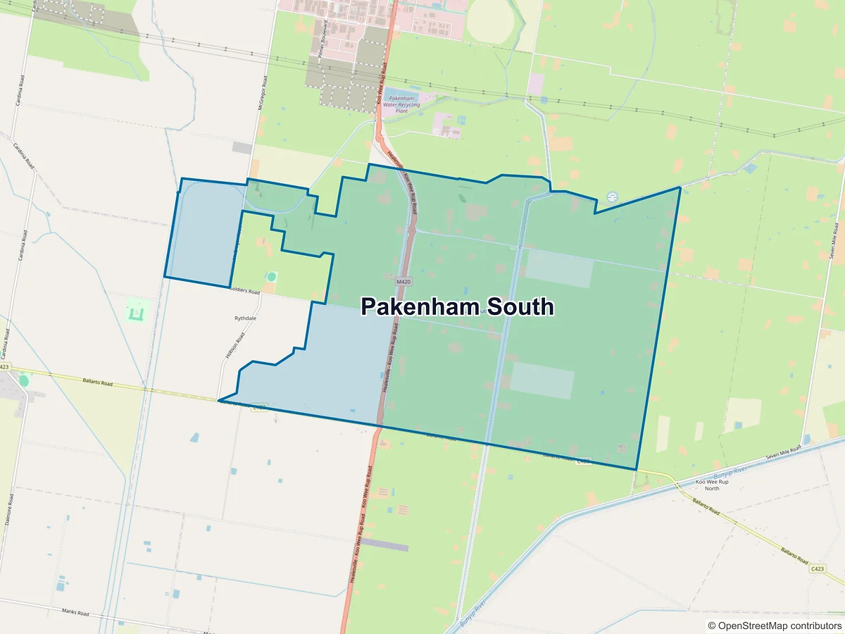 Map of Pakenham South, VIC, Australia