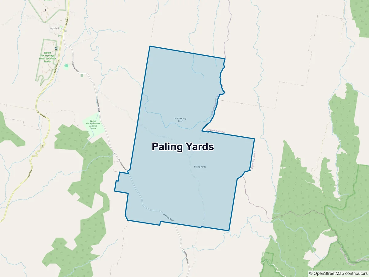 Map of Paling Yards, NSW, Australia