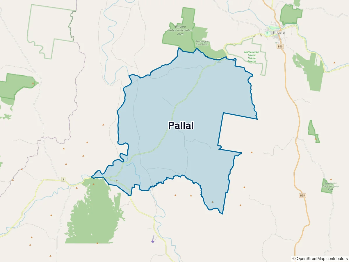 Map of Pallal, NSW, Australia