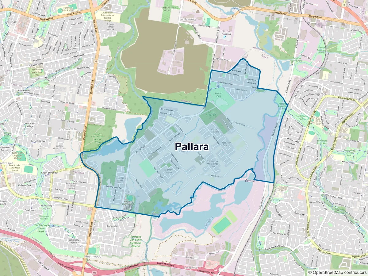 Map of Pallara, QLD, Australia