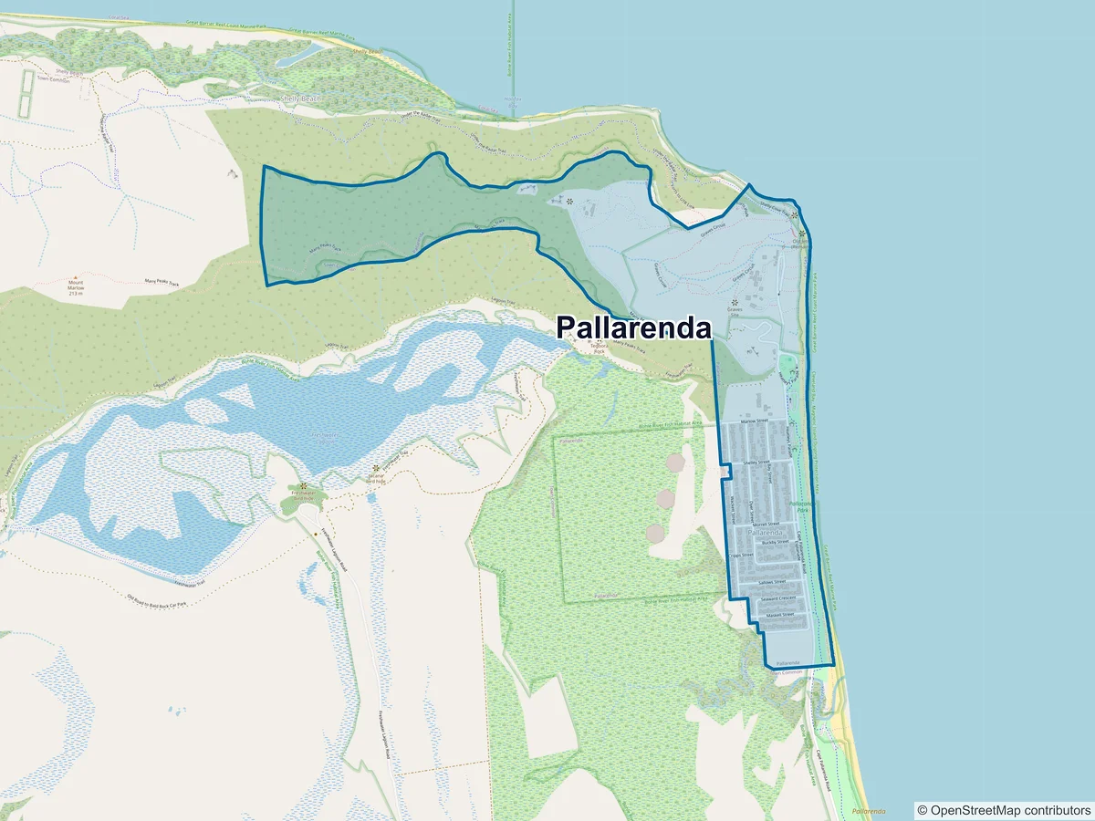 Map of Pallarenda, QLD, Australia