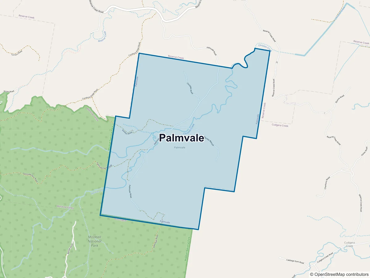 Map of Palmvale, NSW, Australia