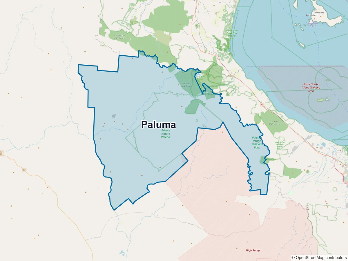 Map of Paluma, QLD, Australia