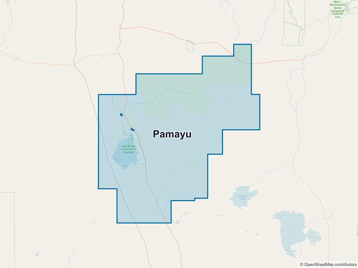 Map of Pamayu, NT, Australia