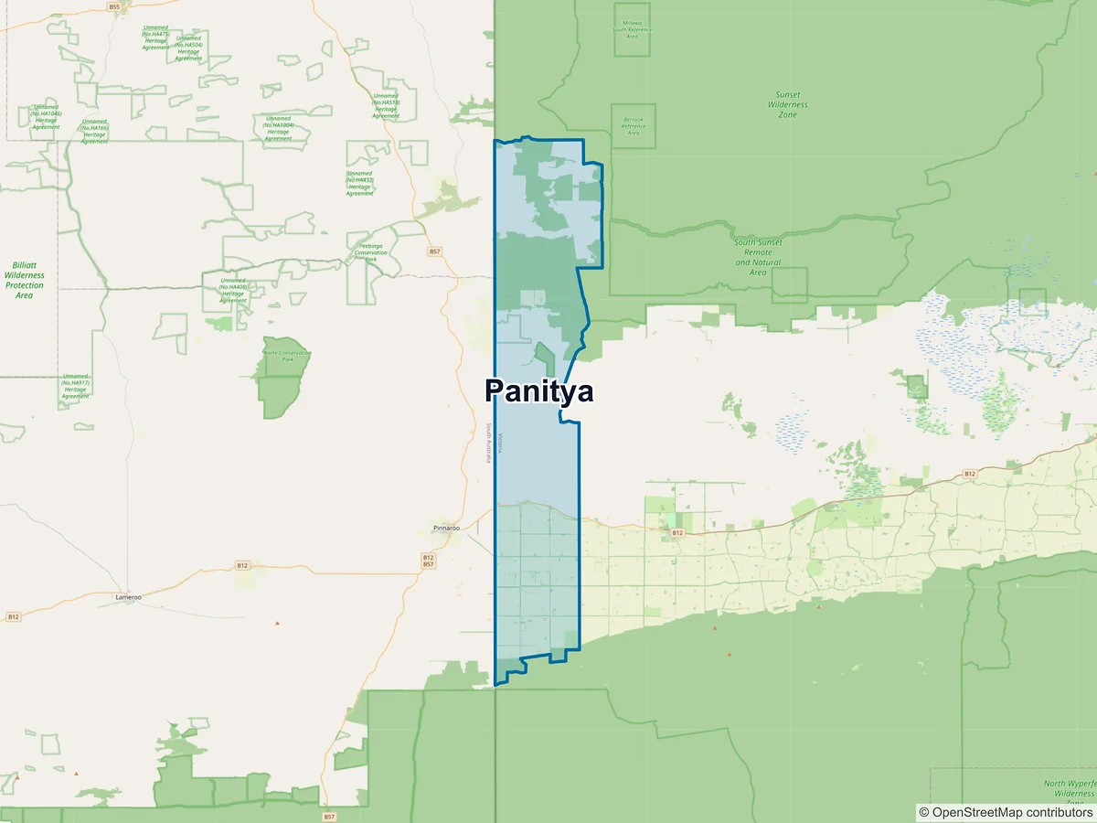 Map of Panitya, VIC, Australia