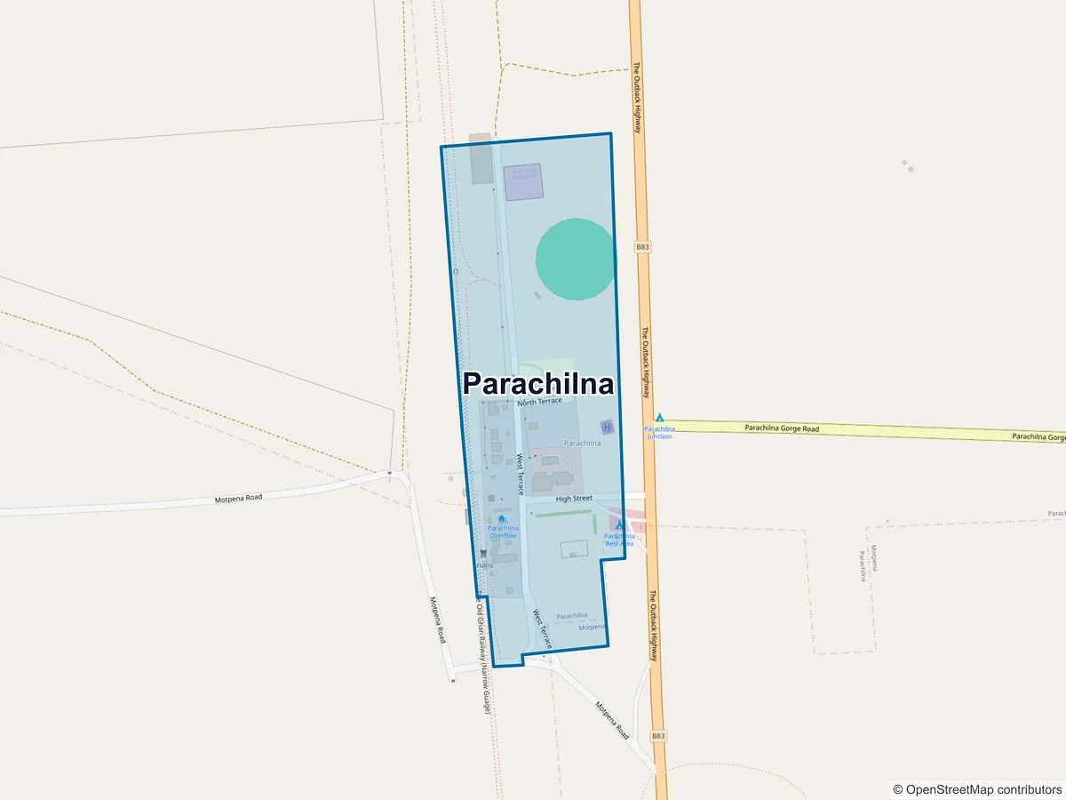Map of Parachilna, SA, Australia