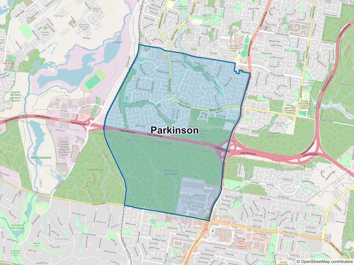 Map of Parkinson, QLD, Australia