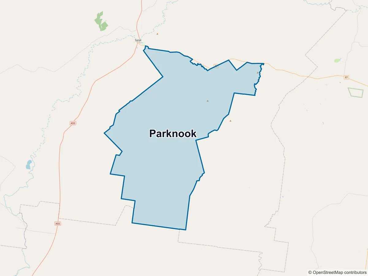 Map of Parknook, QLD, Australia