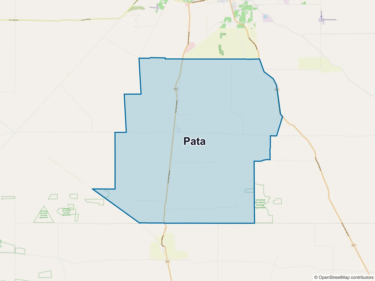 Map of Pata, SA, Australia