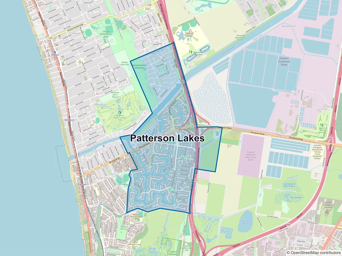 Map of Patterson Lakes, VIC, Australia