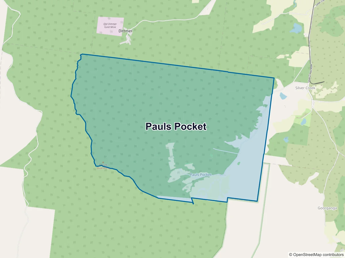Map of Pauls Pocket, QLD, Australia