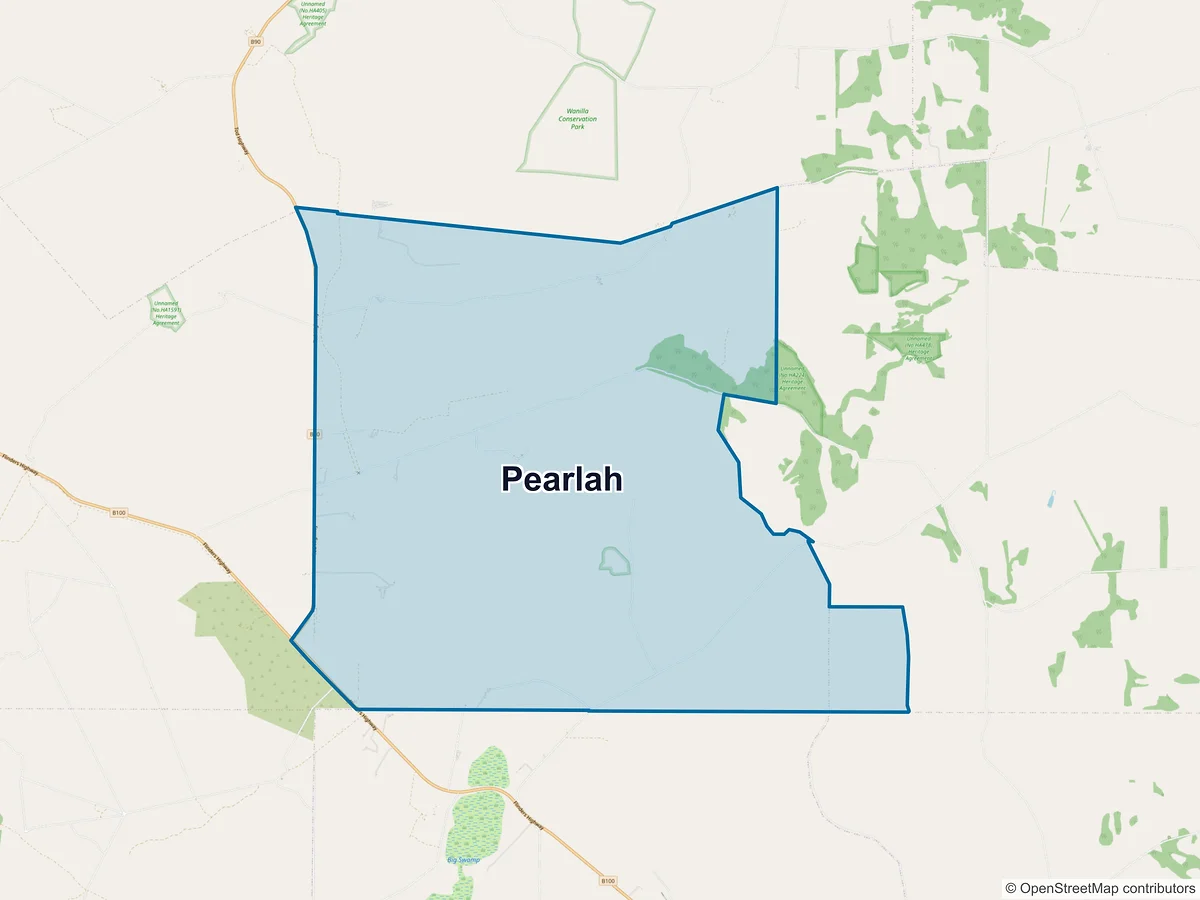 Map of Pearlah, SA, Australia