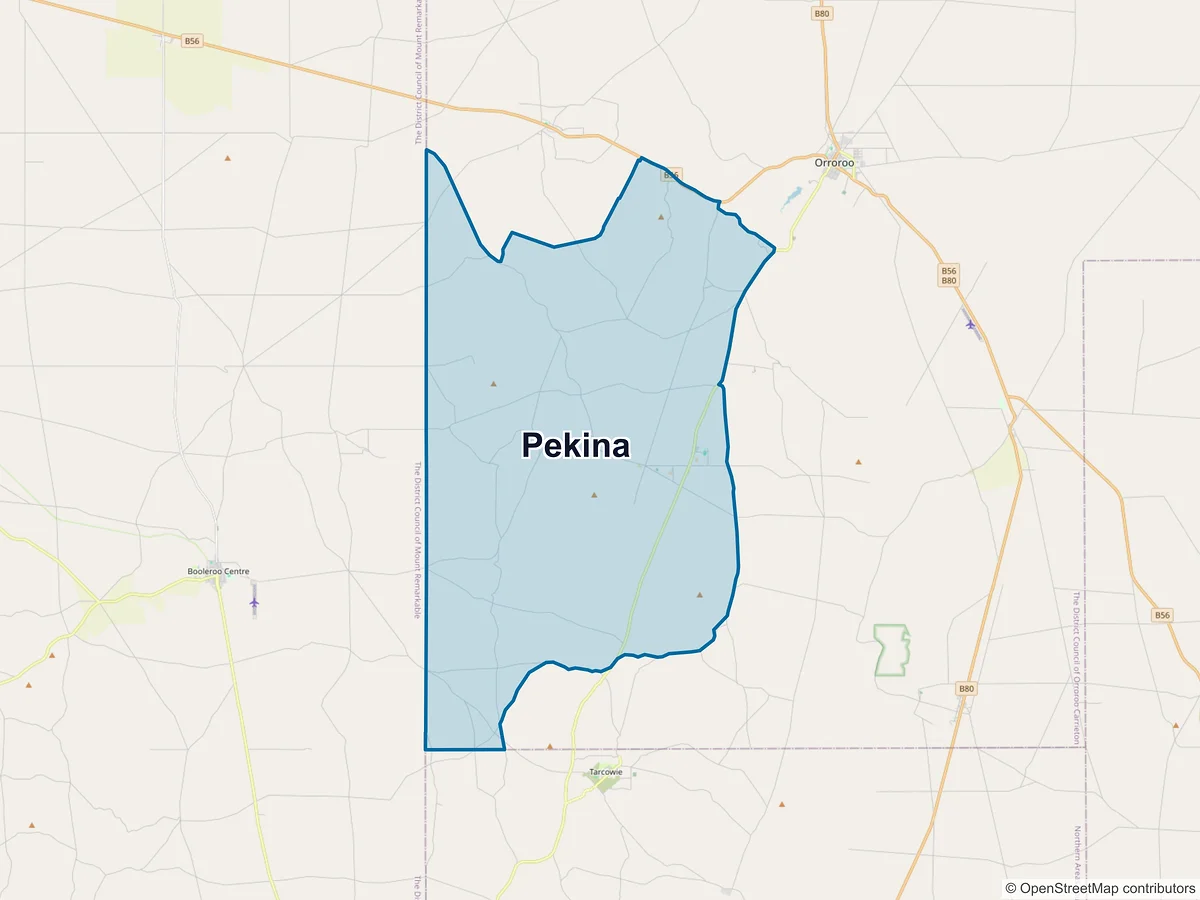 Map of Pekina, SA, Australia