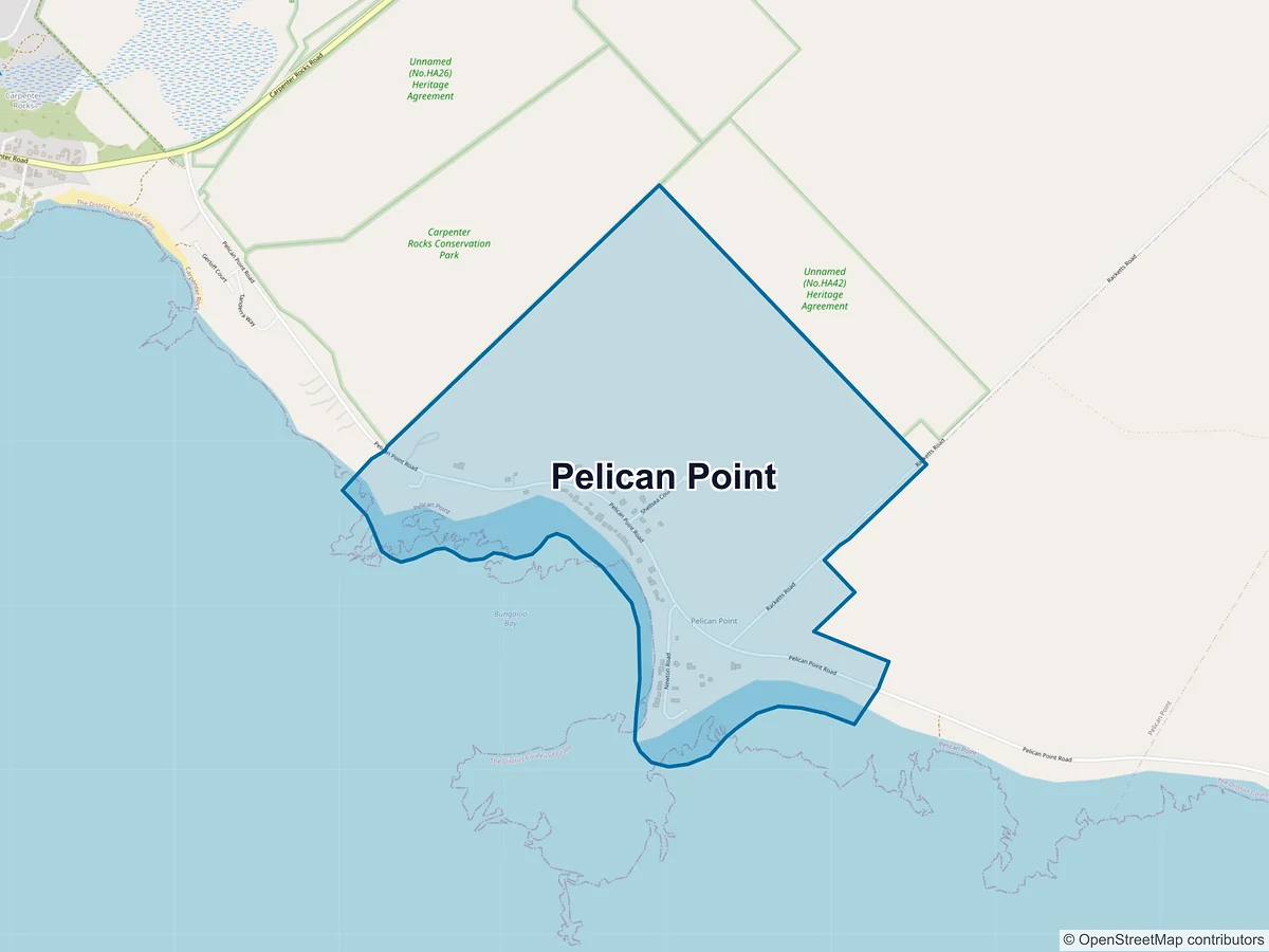 Map of Pelican Point, SA, Australia