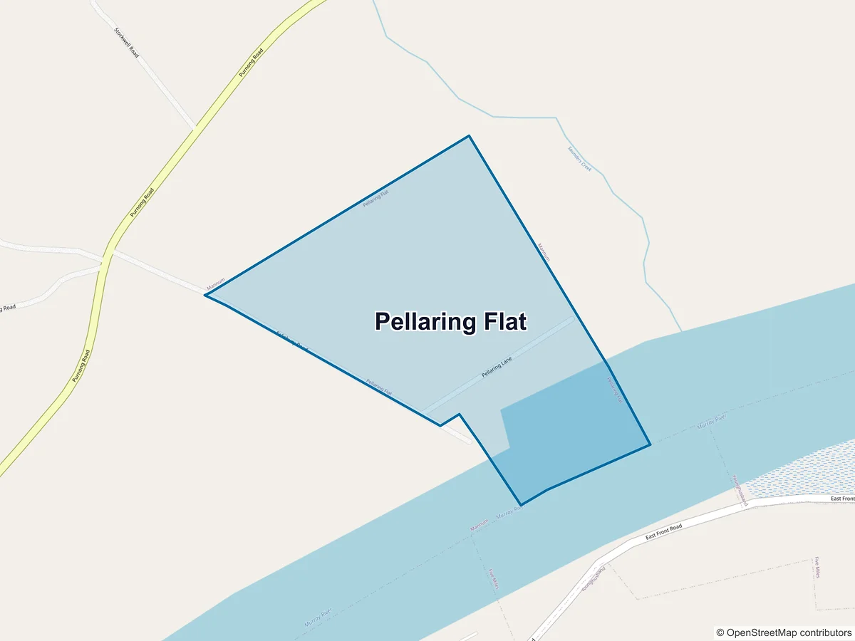 Map of Pellaring Flat, SA, Australia