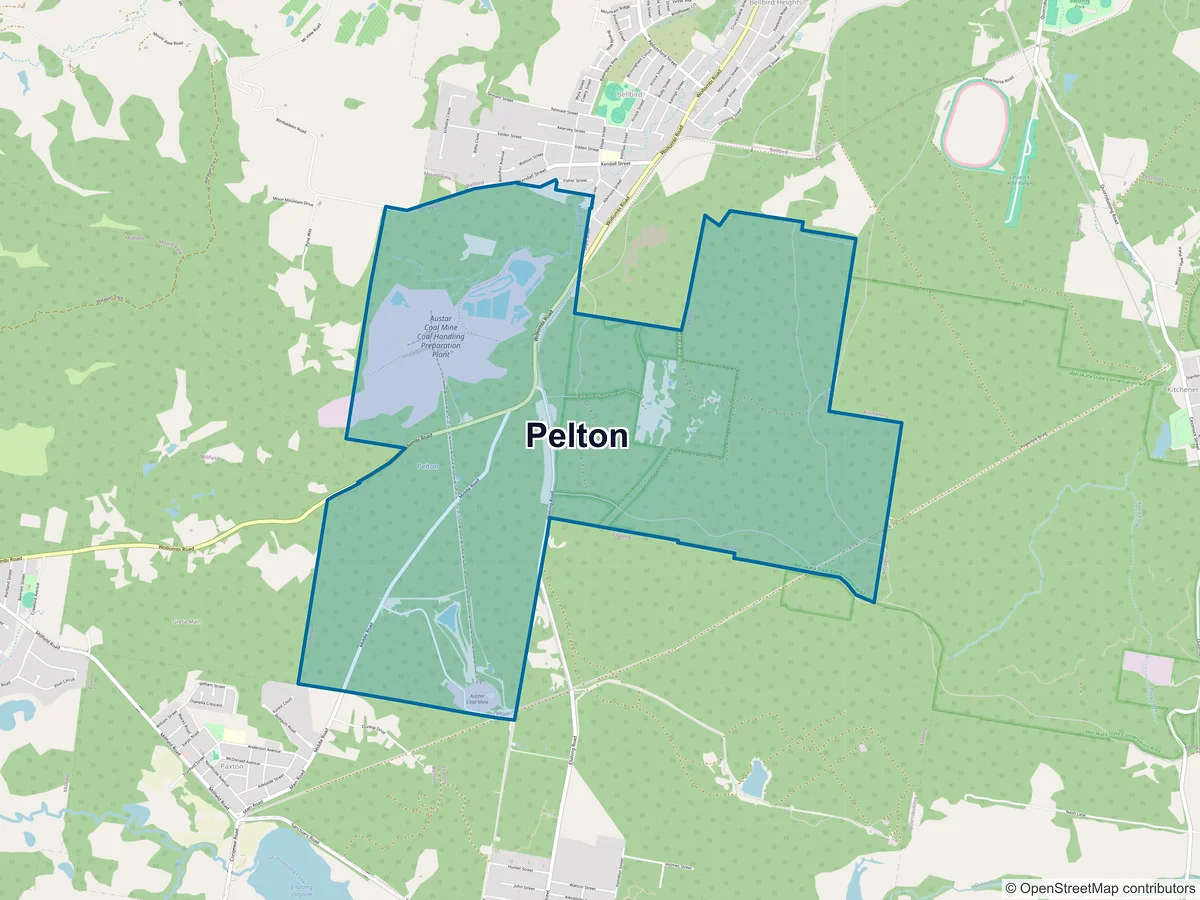 Map of Pelton, NSW, Australia