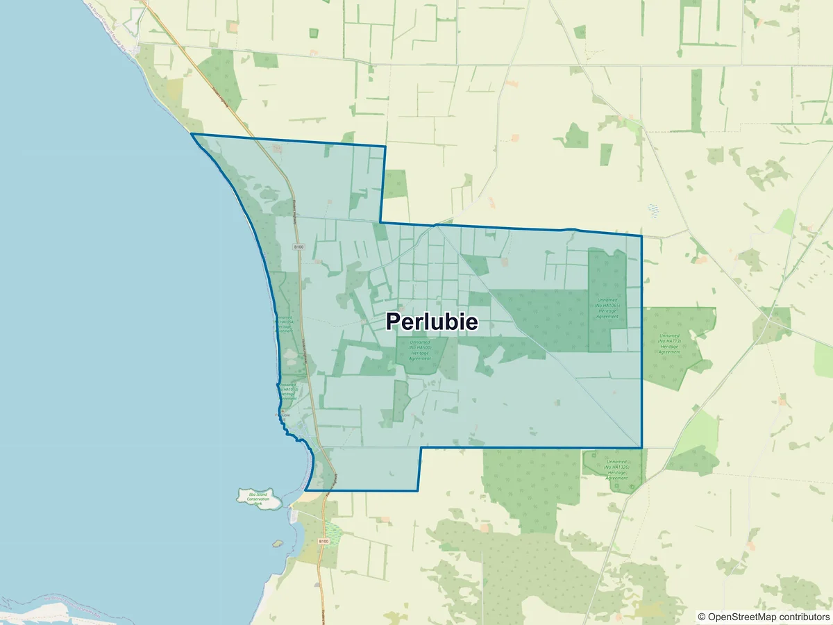Map of Perlubie, SA, Australia