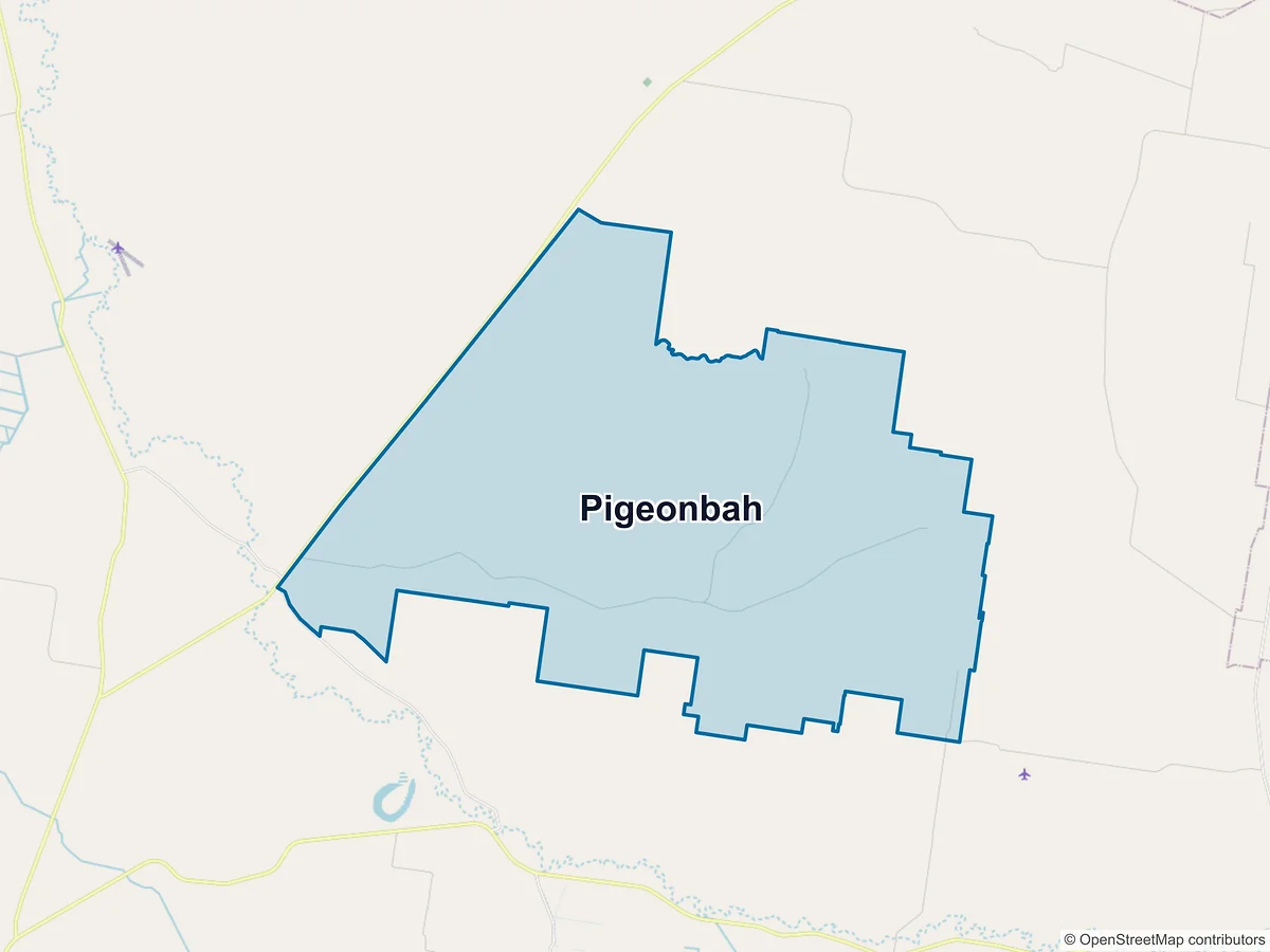 Map of Pigeonbah, NSW, Australia