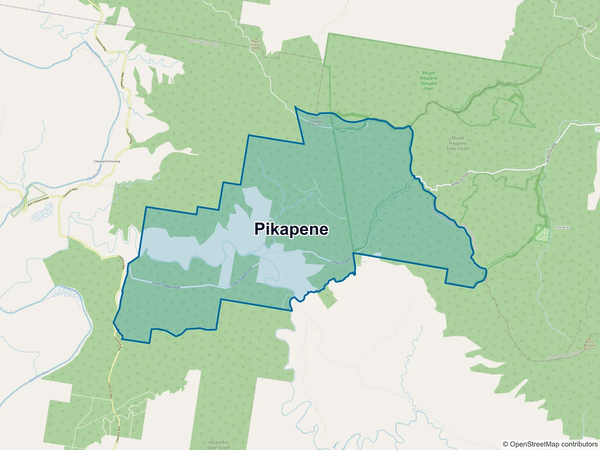 Map of Pikapene, NSW, Australia