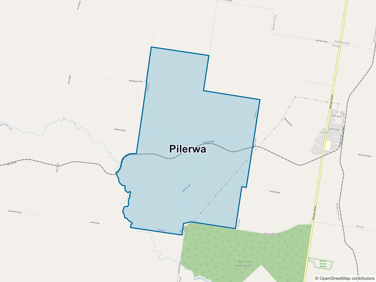 Map of Pilerwa, QLD, Australia