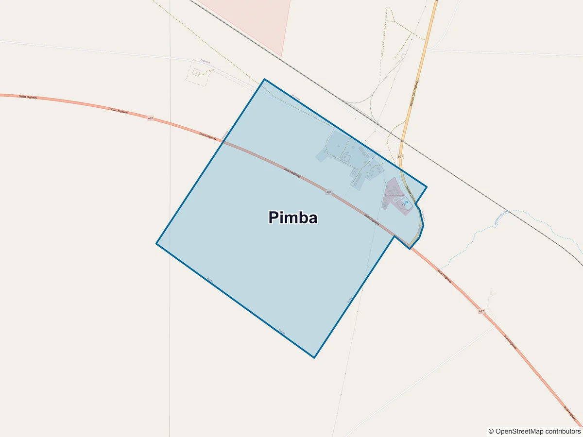 Map of Pimba, SA, Australia