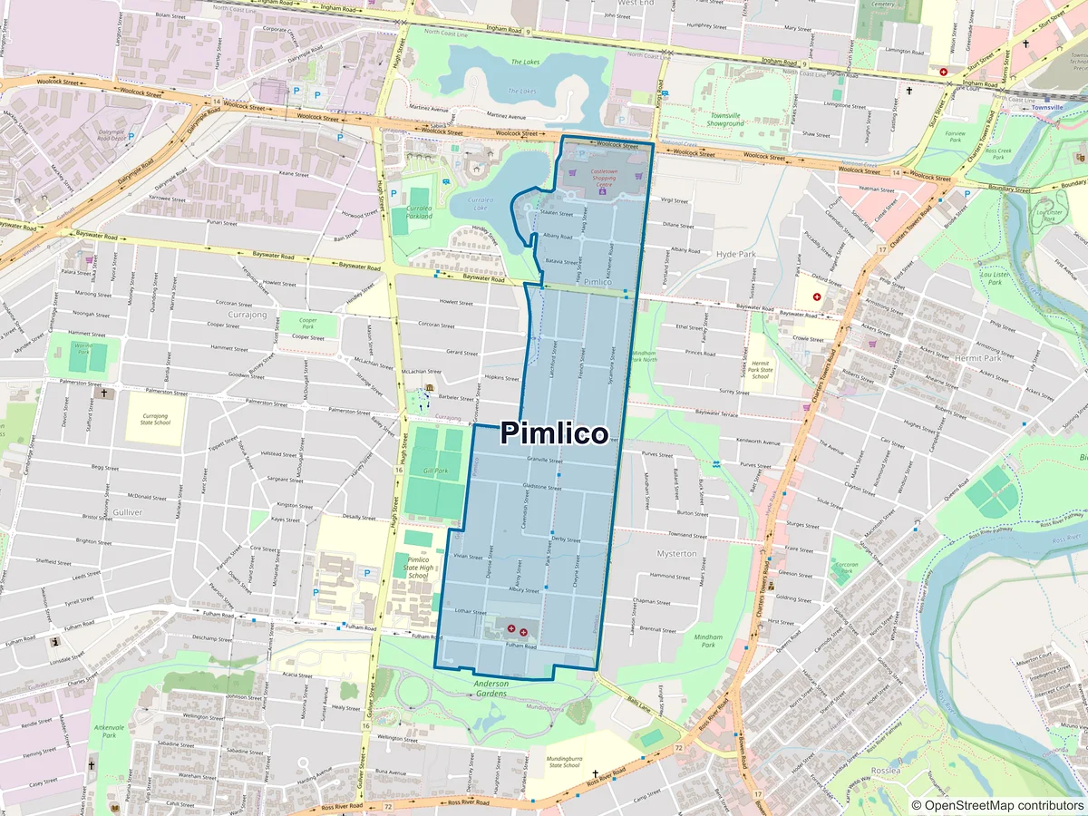 Map of Pimlico, QLD, Australia