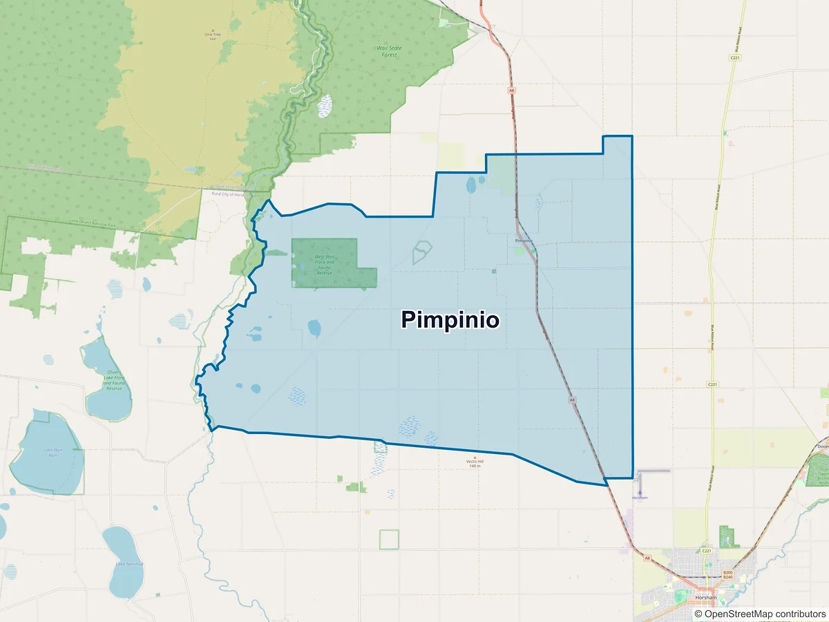 Map of Pimpinio, VIC, Australia
