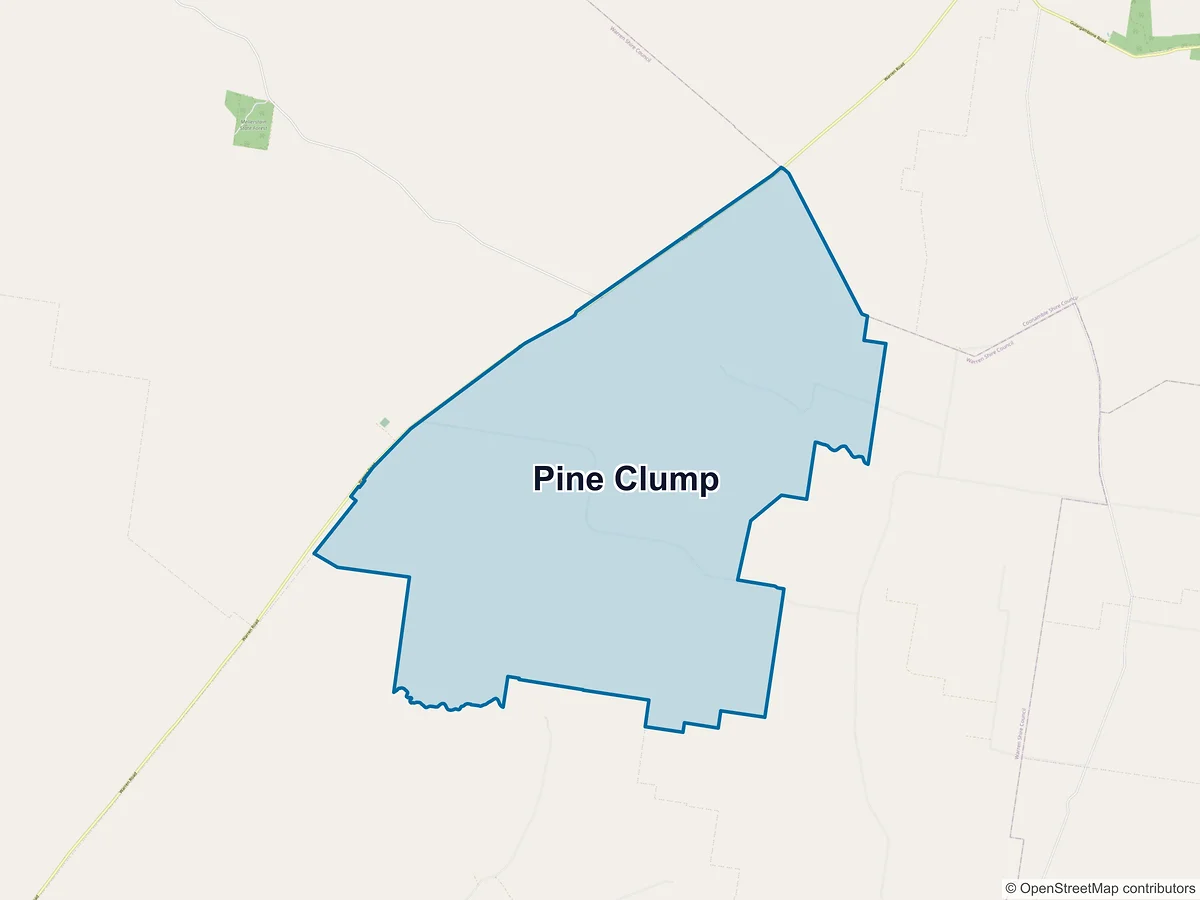 Map of Pine Clump, NSW, Australia
