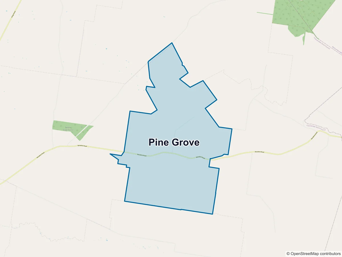 Map of Pine Grove, NSW, Australia