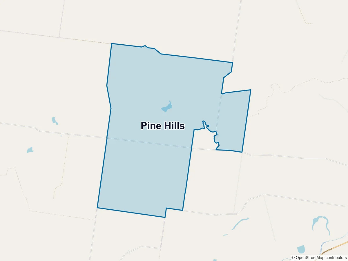Map of Pine Hills, QLD, Australia