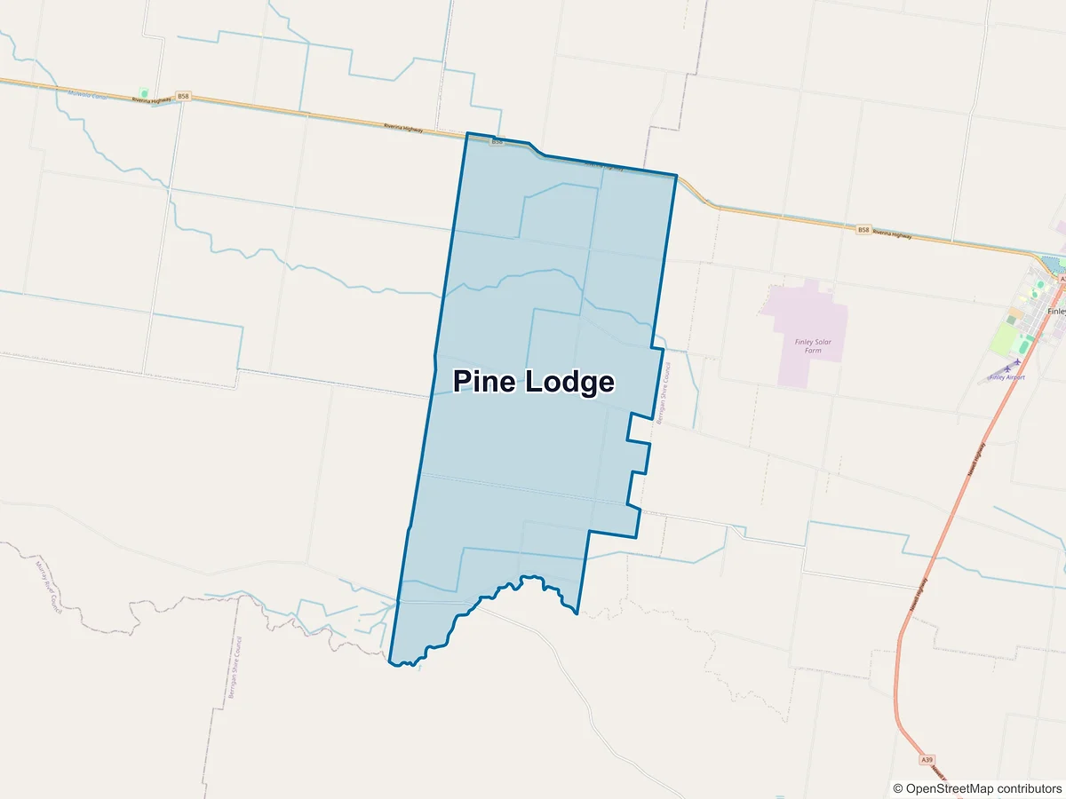 Map of Pine Lodge, NSW, Australia