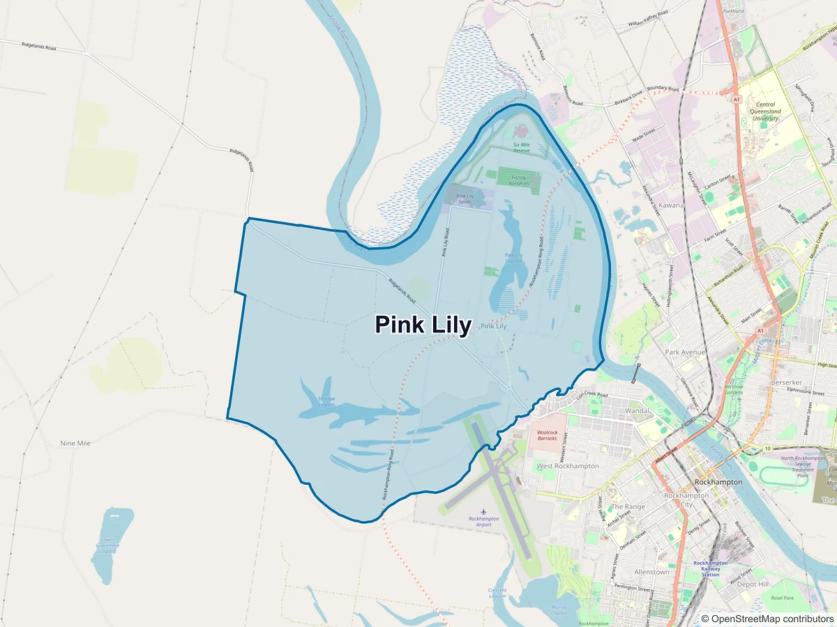 Map of Pink Lily, QLD, Australia