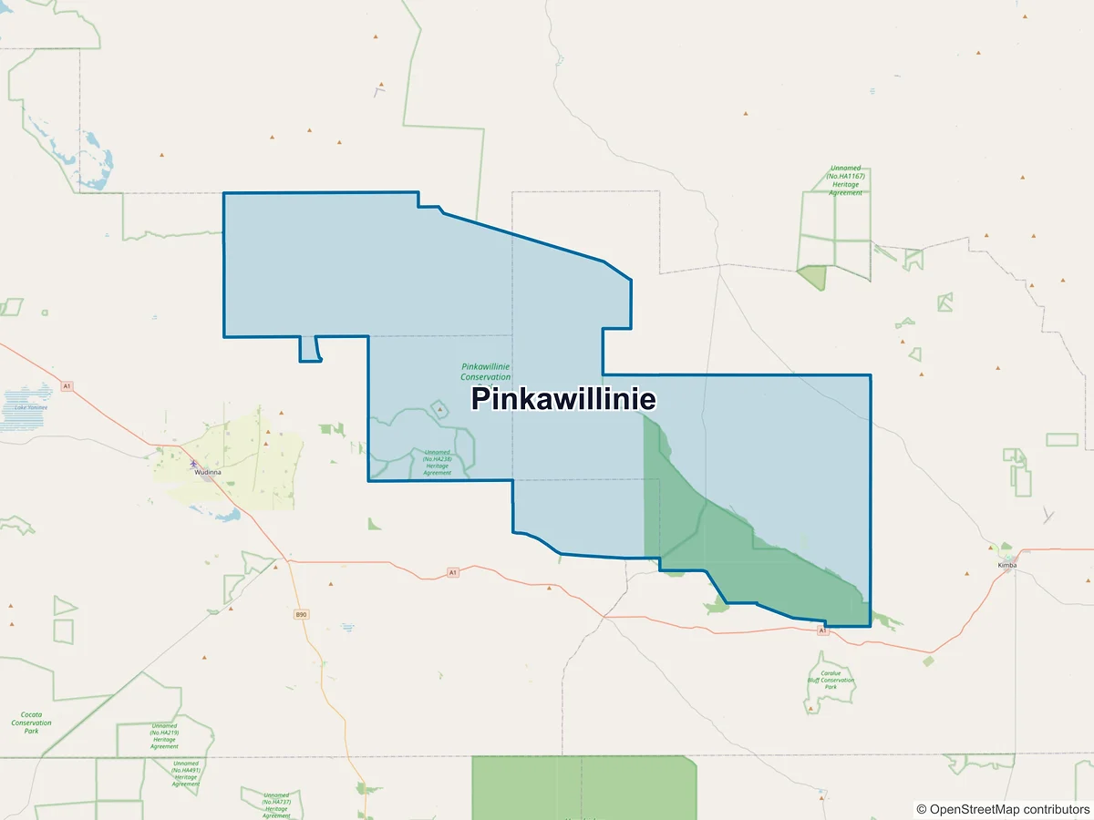 Map of Pinkawillinie, SA, Australia