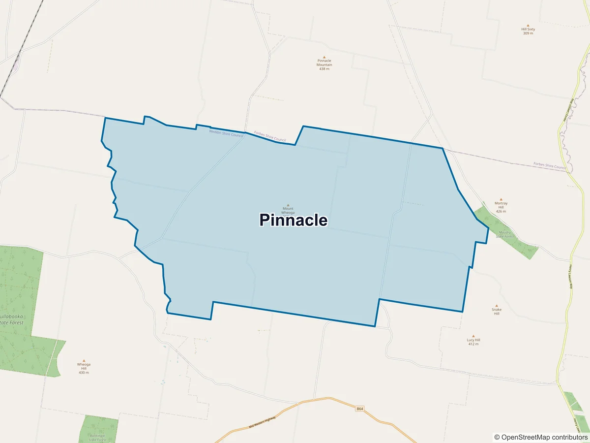 Map of Pinnacle, NSW, Australia