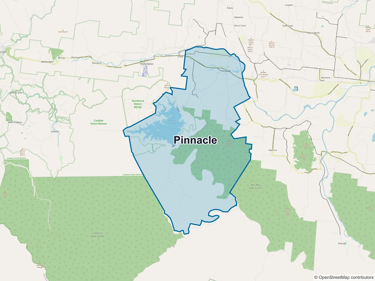 Map of Pinnacle, QLD, Australia
