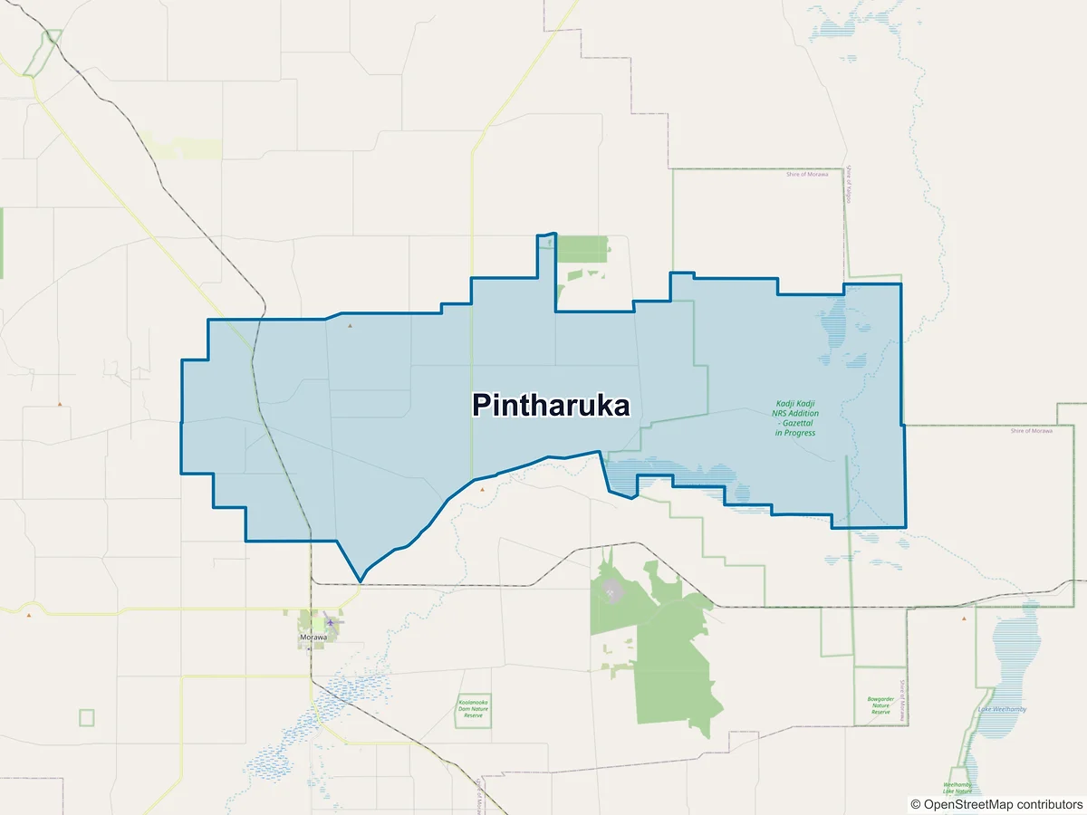 Map of Pintharuka, WA, Australia